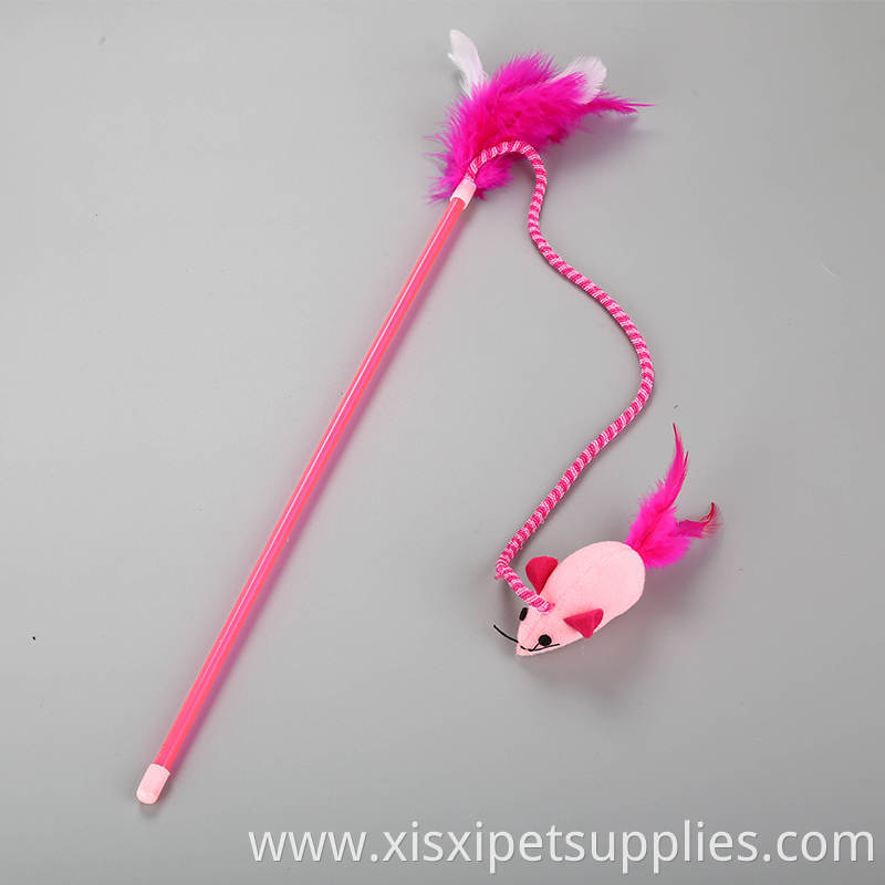 new nice design Flying Bird Toy Cat Rod Cat Toys Teaser mouse with feather